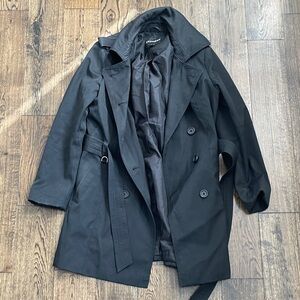Express Classic Black Trench Coat